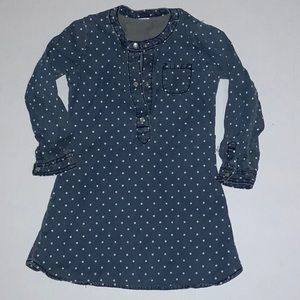 Carter’s Girls Jean Polka Dot Dress - Size 4T